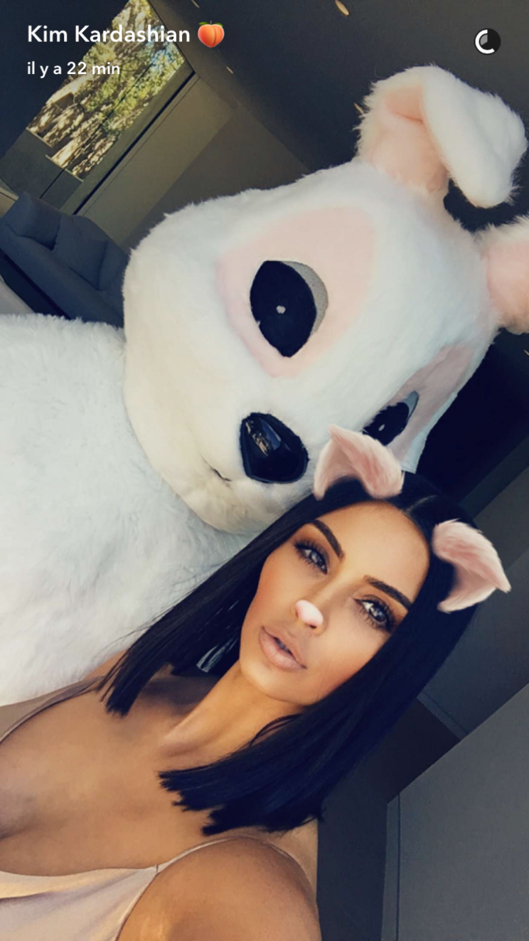 <p>Il faudrait peut être dire à Kim Kardashian que les lapins taille réelle, c’est plus flippant qu’amusant…</p>