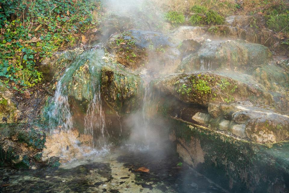A Hot Springs in Hot Springs National Park in Arkansas