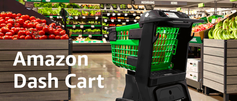 Amazon's latest grocery cart invention lets you skip the checkout line.