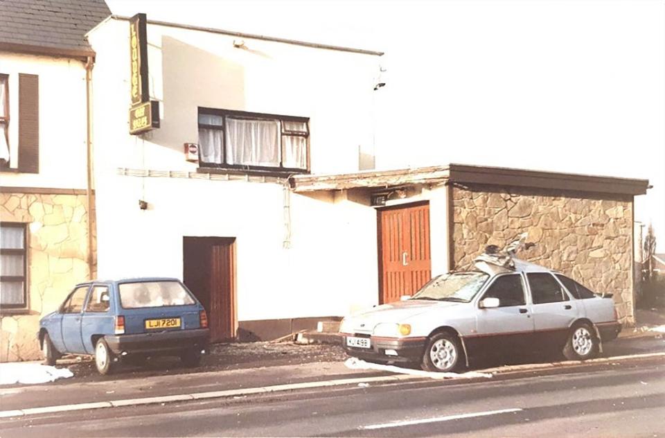 The scene where Constable Stephen Montgomery was killed in 1989 (PSNI/PA) (PA Media)