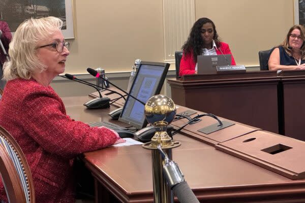 Maryland public schools Interim State Superintendent Carey Wright testifies before the House Ways and Means Committee on Jan. 24, 2024. (William J. Ford)