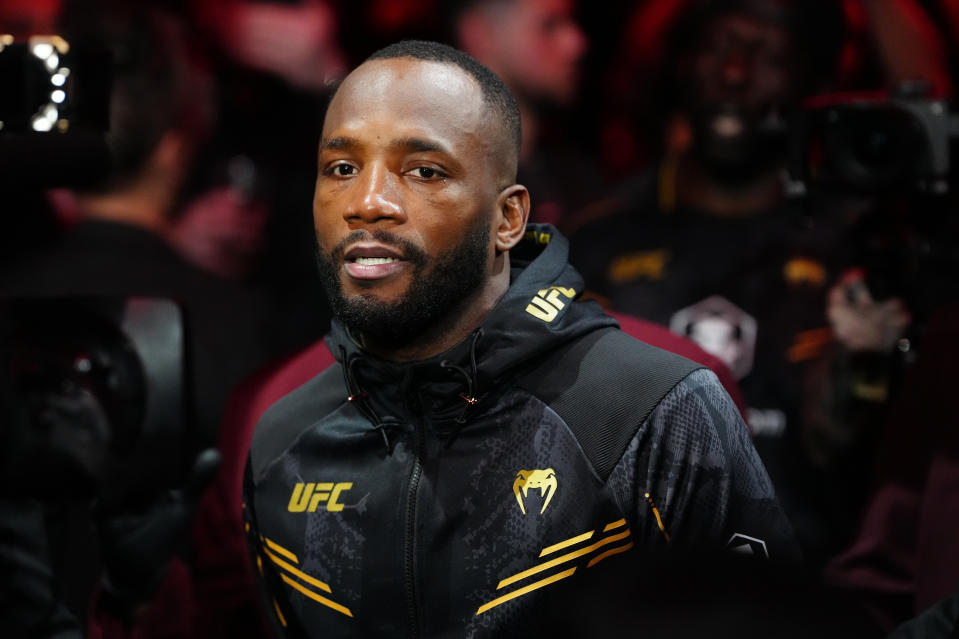 Leon Edwards at UFC 296. (Stephen R. Sylvanie-USA TODAY Sports)