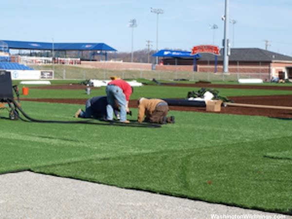 Turf construction at Console Energy Park