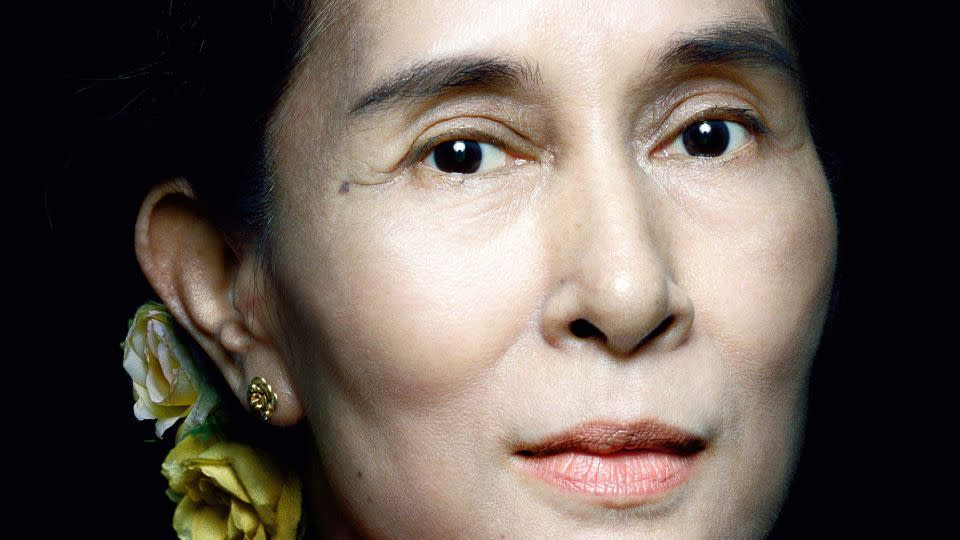 Platon photographed Burmese politician and activist Aung San Suu Kyi in 2010, shortly after she was released from nearly 15 years of house arrest. - Platon