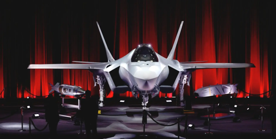 The unveiling ceremony for the first F-35A planned for Turkey, in June 2018. <em>ANADOLU AGENCY</em><br>