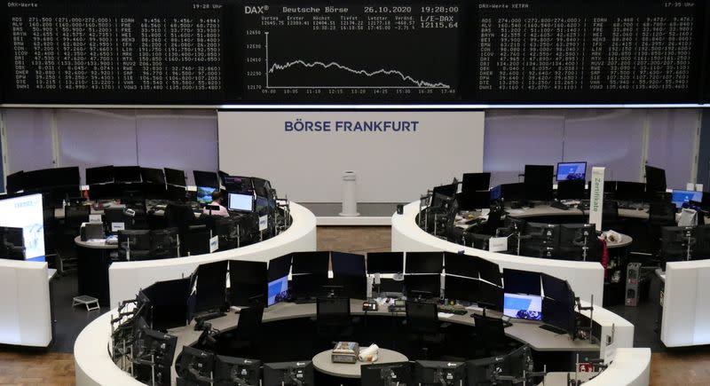 FILE PHOTO: The German share price index DAX graph at the stock exchange in Frankfurt