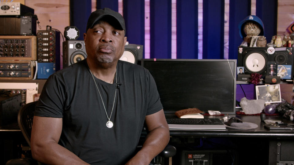 Rap legend Chuck D in a still from ‘Cover Your Ears’ (courtesy of Prairie Coast Films)