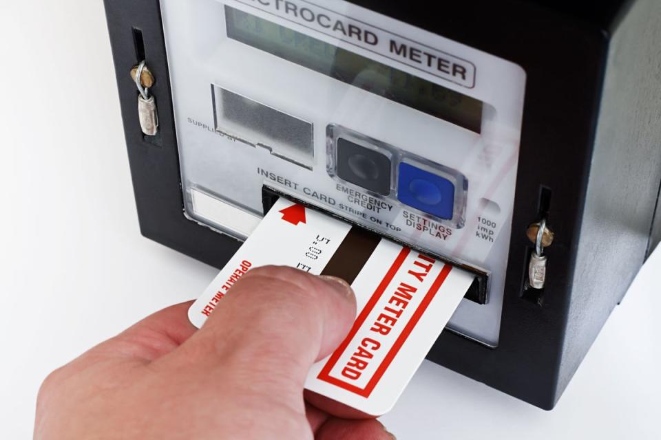According to Citizens Advice (Alamy/PA), more than 3.2 million Britons used up credit on prepaid meters in 2022
