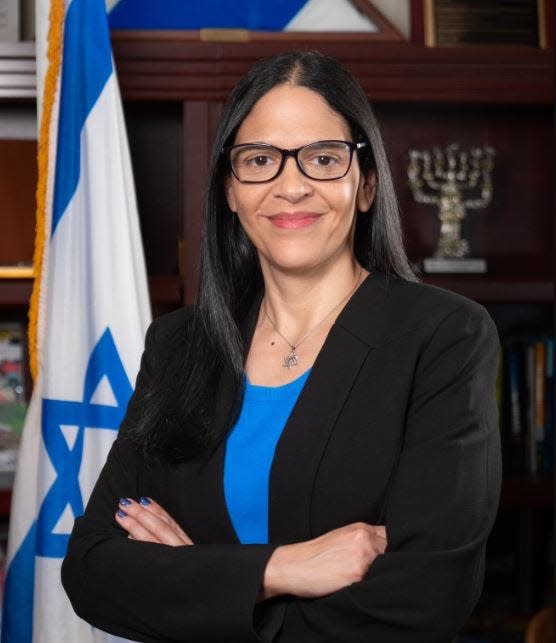 Anat Sultan-Dadon of the Israel embassy in Atlanta spoke in Athens Thursday.