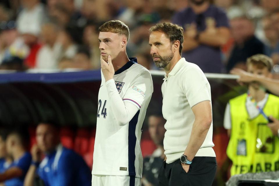 Gareth Southgate (right) came in for criticism after England’s 0-0 draw (Getty Images)