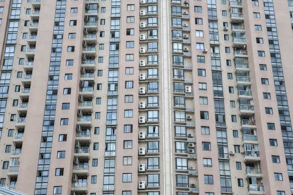 Lots of AC units in Shanghai, China.