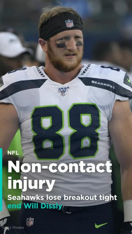 Seahawks lose tight end Will Dissly to non-contact Achilles injury