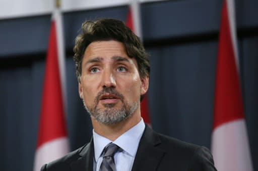 Canadian Prime Minister Justin Trudeau (pictured January 11, 2020) said the tensions in Iran that caused a jetliner to be shot down were "brought about by US actions"