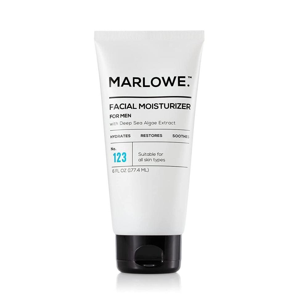 Marlowe No. 123 Facial Moisturizer; best men's skincare brands, best skincare brands for men