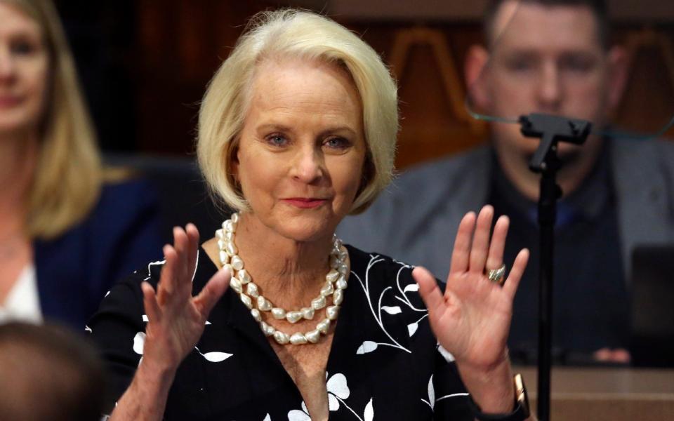 Cindy McCain, wife of former Arizona Sen. John McCain - AP