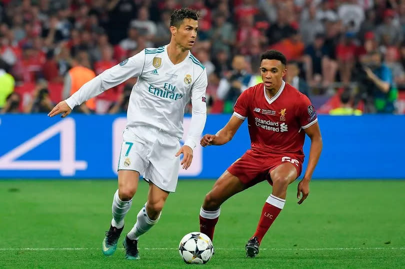 Cristiano Ronaldo and Trent Alexander-Arnold