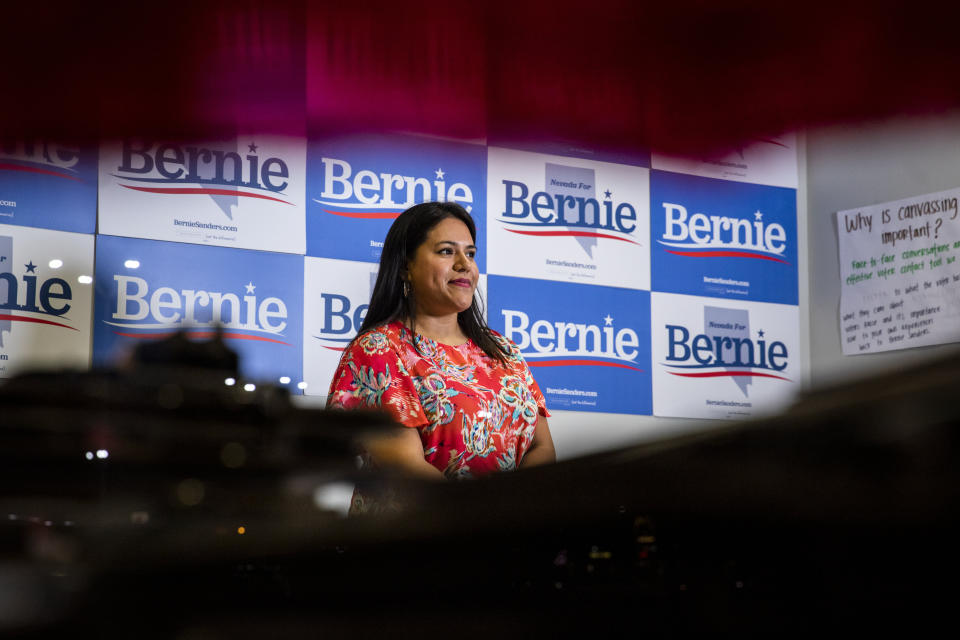 Lourdes Esparza, like many Sanders volunteers, said concerns about housing and medical costs motivated her to campaign for the senator&rsquo;s election. (Photo: Joe Buglewicz for HuffPost)