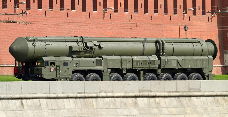 Russian nuclear missile Topol-M near the Kremlin (Getty Images)