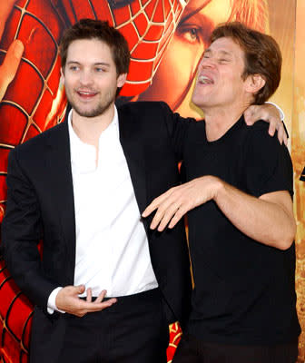 Tobey Maguire and Willem Dafoe at the Los Angeles premiere of Columbia Pictures' Spider-Man 2