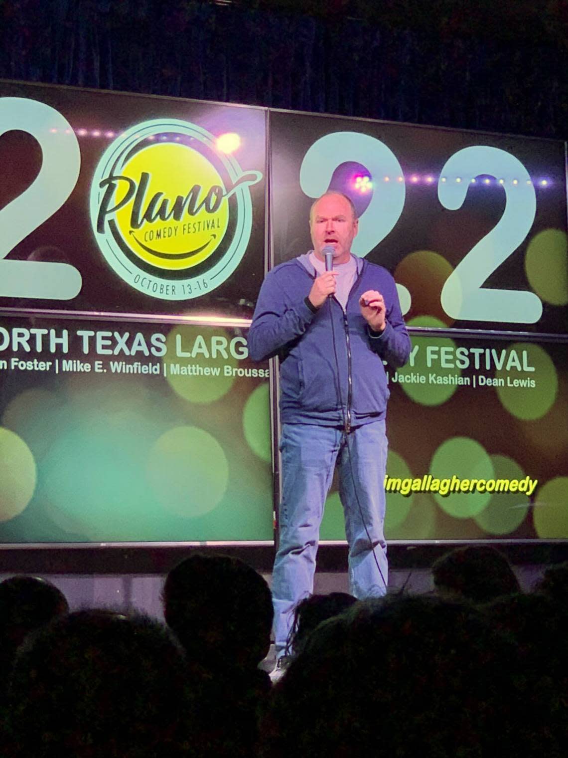 Jim Gallagher performs at the Plano Comedy Festival in Plano, Texas in Oct of 2022. He is scheduled to perform at The Loft in downtown Columbus, Georgia on Thursday, Feb. 9, 2023.