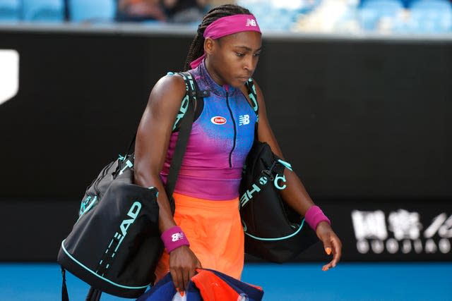 Coco Gauff was beaten by Wang Qiang