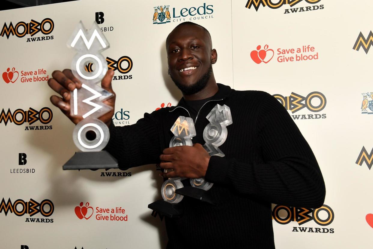 King of grime: Stormzy proved the big winner at the 2017 awards: Getty Images