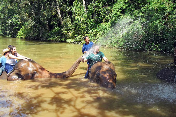 Having an epic water fight. Photo: Chris Ashton