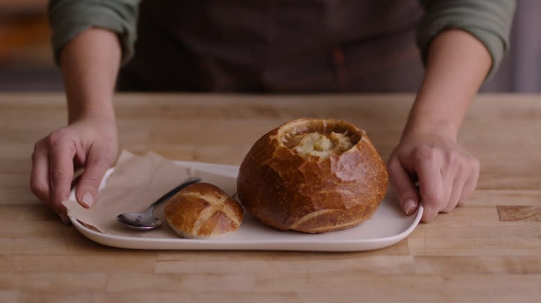 Panera Bread French onion soup