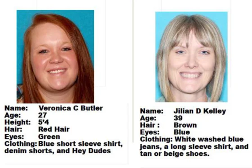 The women were last known to be together driving in a car in Texas County, Oklahoma (Texas County Sheriff’s Department)