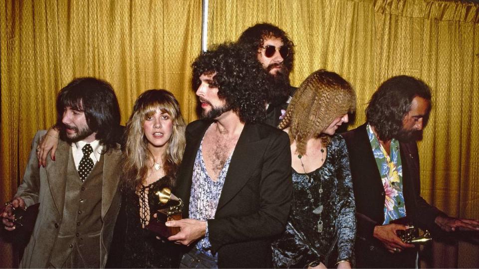 Group of people at an awards show; Fleetwood Mac Rumours