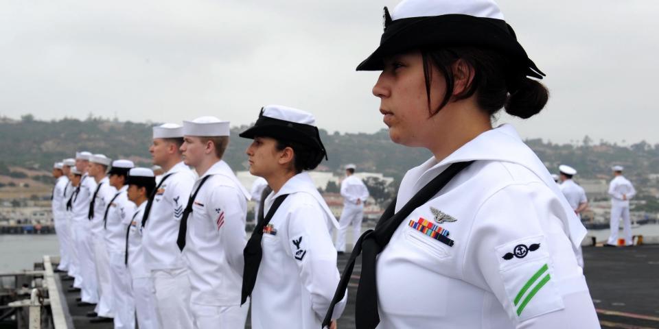 Navy sailors USS john c. stennis aircraft carrier