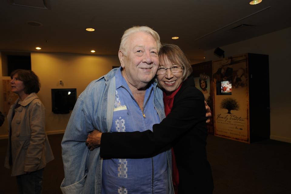 Liz Thiel with "Cowboy" Jack Clement, Nov. 18, 2008.