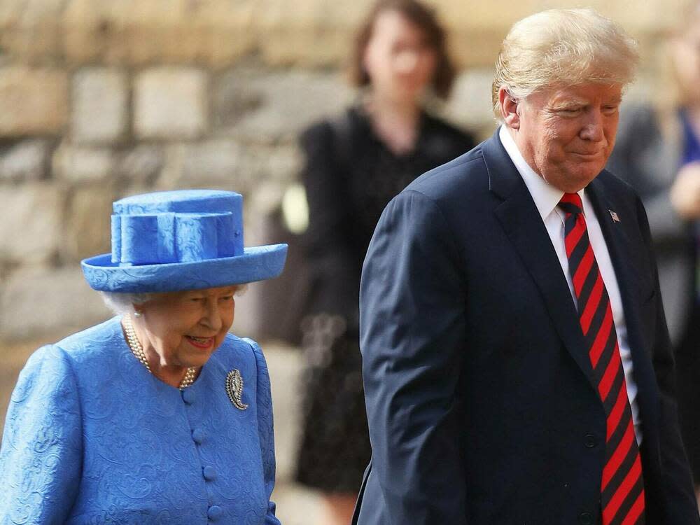 Die Queen und Donald Trump haben sich schon häufiger getroffen. (Bild: imago images / Starface)