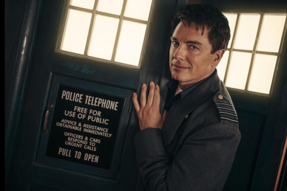 John Barrowman starred as Captain Jark Harkness in 'Torchwood'. (BBC)