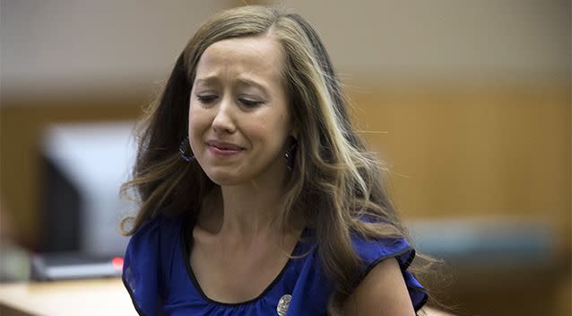 Hillary Wilcox, a sister of Travis Alexander, gave a statement during the sentencing. Photo:AP