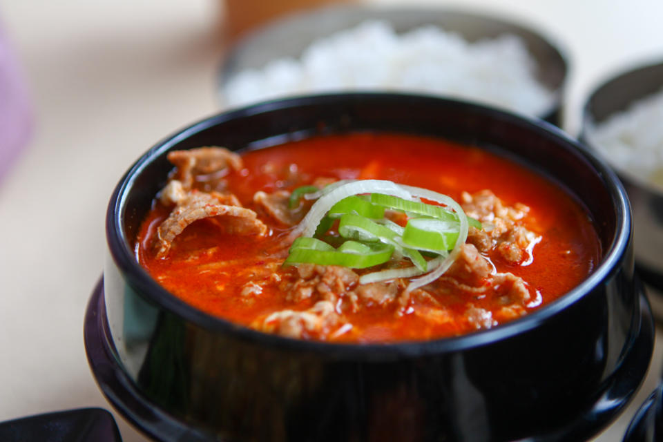 Image of a bowl of pork soon tofu