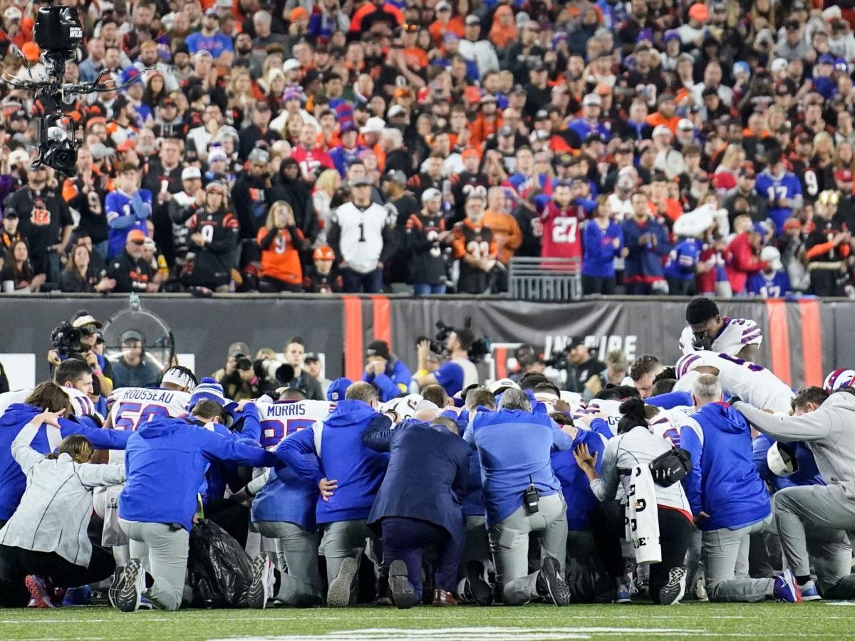 One NFL player has died on the field. His widow watched Damar Hamlin's  collapse in horror.