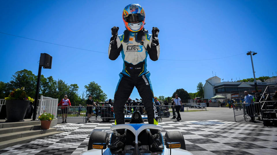 Honda Indy Grand Prix Driver Jumps on a Bicycle To Get Out of Toronto ...