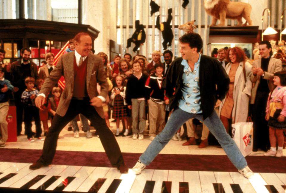 Tom Hanks (right, with Robert Loggia) is a whiz at playing humongous keyboards in "Big."