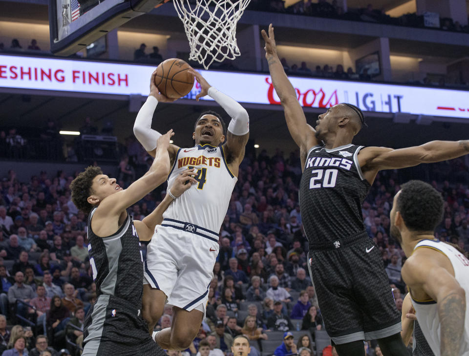 Gary Harris is back — and just in time for a five-game week for fantasy owners. (AP Photo/Randall Benton)