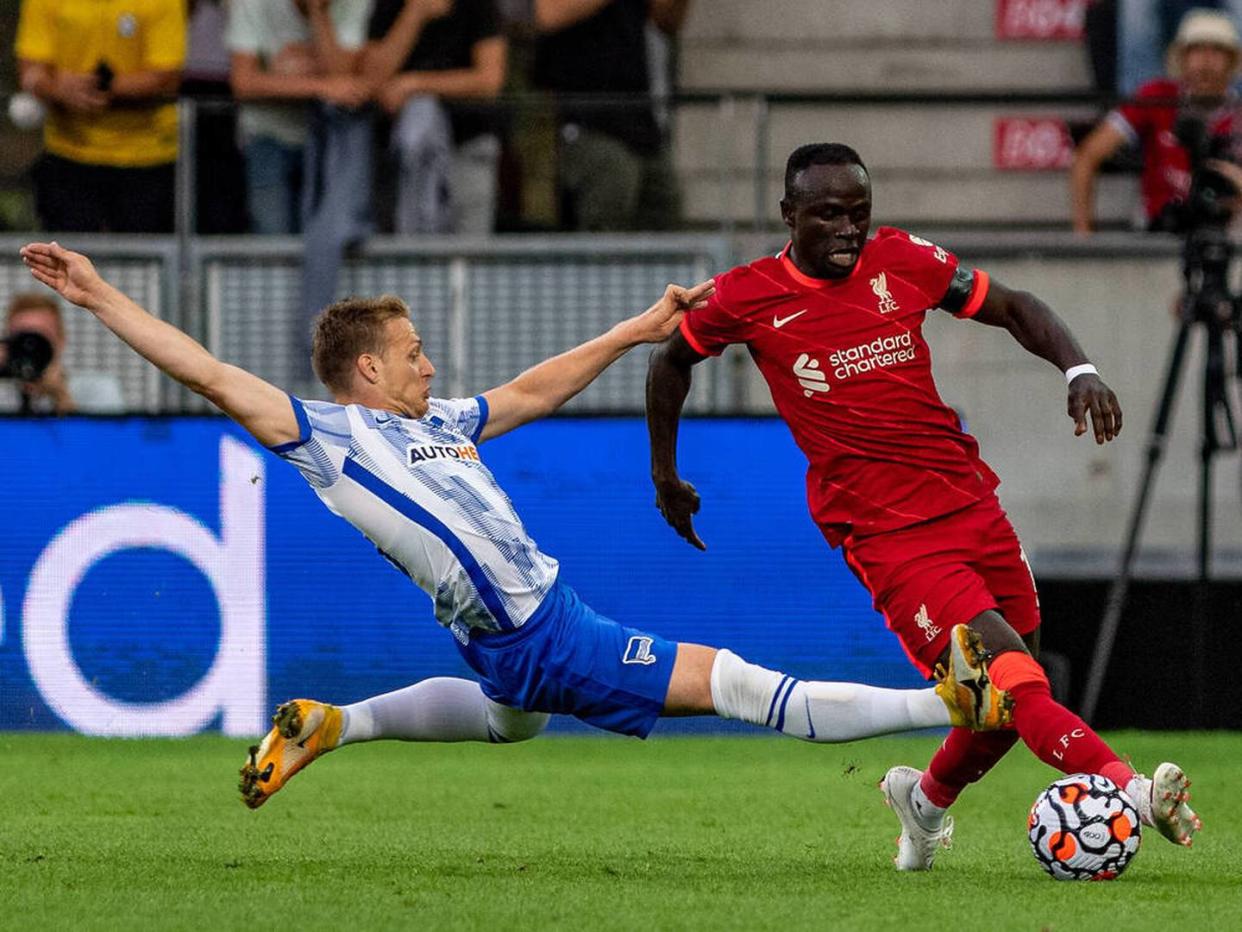 Hertha-Star schwankt nach Tor gegen Liverpool