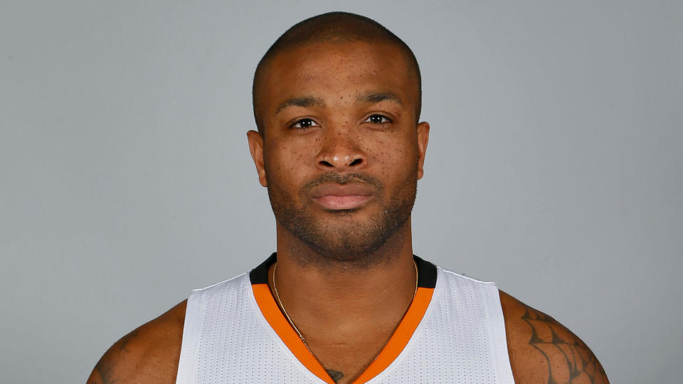 <ul> <li><b>Yearly contract value:</b><span> $7,969,537</span></li> </ul> <p><span>P.J. Tucker started his career bouncing around European leagues — after being drafted in the second round in 2006, he spent just one year in the NBA before going overseas. Now, the man who returned to America and the NBA as an undersized journeyman power forward is a big part of the reason that the Suns are playing for the Championship. It was Tucker, after all, who battled Kevin Durant for every inch of the court during the Suns’ epic seven-game East Finals series against Brooklyn.</span></p> <div class="listicle--slide"> <div class="listicle--slide--content"> <p><em><strong>See the List: <a href="https://www.gobankingrates.com/net-worth/sports/richest-athletes-younger-40/?utm_campaign=1093802&utm_source=yahoo.com&utm_content=6" rel="nofollow noopener" target="_blank" data-ylk="slk:LeBron James and More of the Richest Athletes Younger Than 40;elm:context_link;itc:0;sec:content-canvas" class="link ">LeBron James and More of the Richest Athletes Younger Than 40</a></strong></em></p> </div> </div> <p><small>Image Credits: Matt York/AP/Shutterstock</small></p>