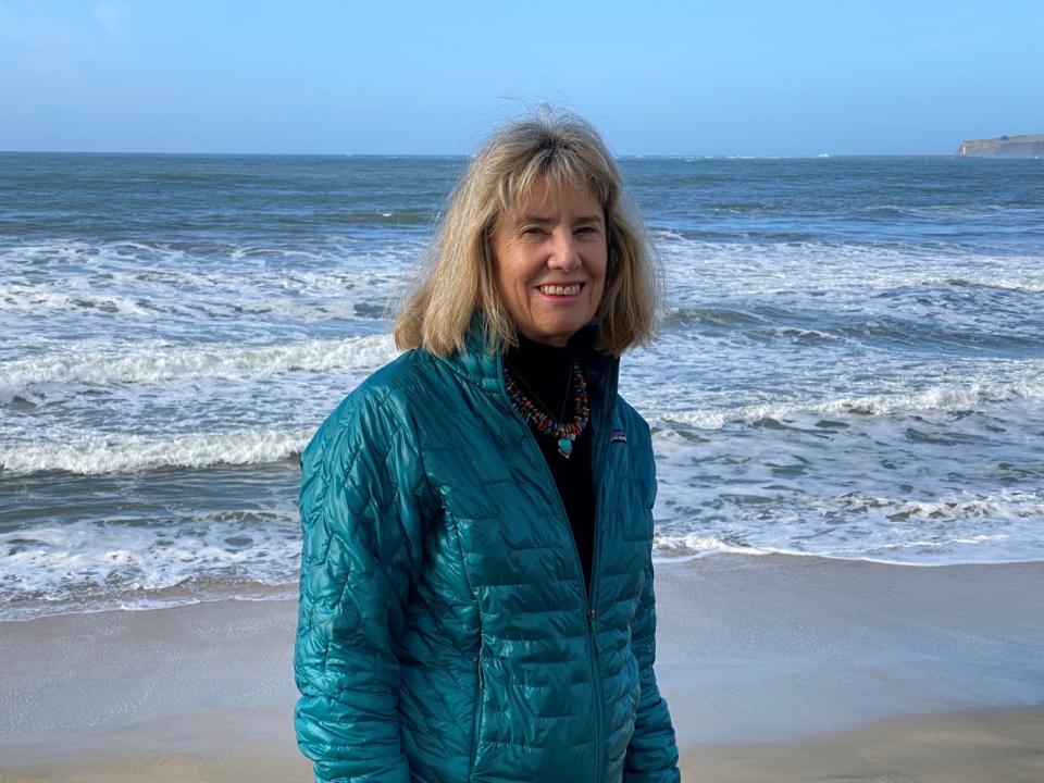 Susan Hansch enjoys going for long walks along the coast of Half Moon Bay, where she lives with her husband.