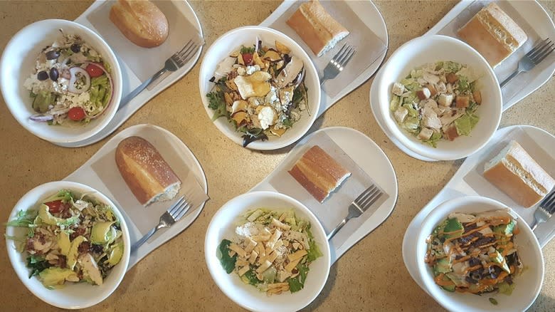 six panera salads