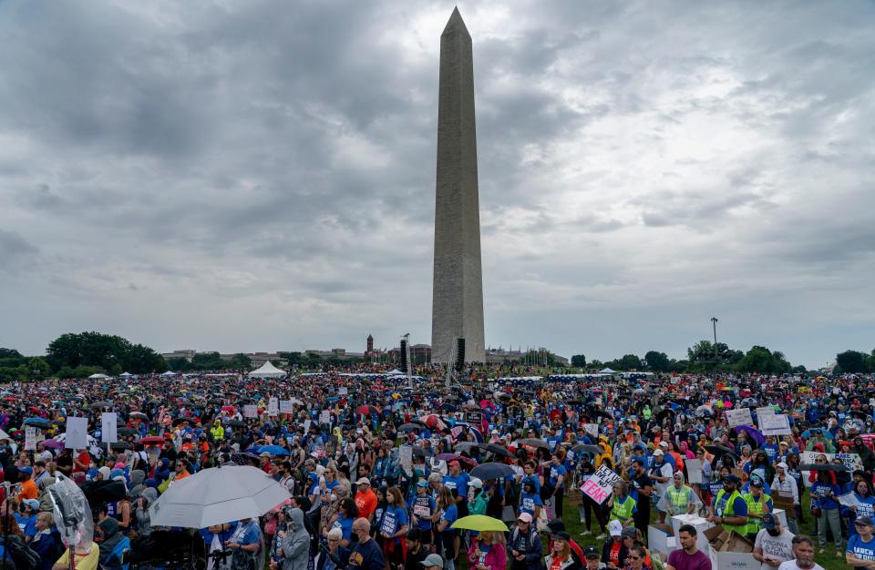 March for Our Lives rally in support of gun control in Washington, D.C., on June 11, 2022.