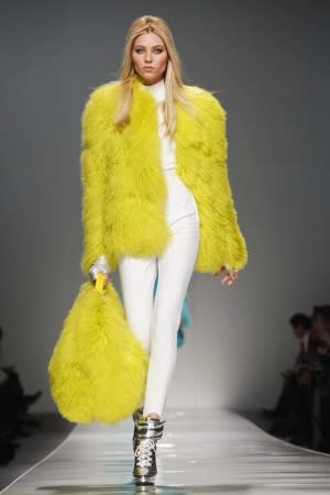 OH NO. THEY GOT BIG BIRD! <br><br>Credit: Blumarine