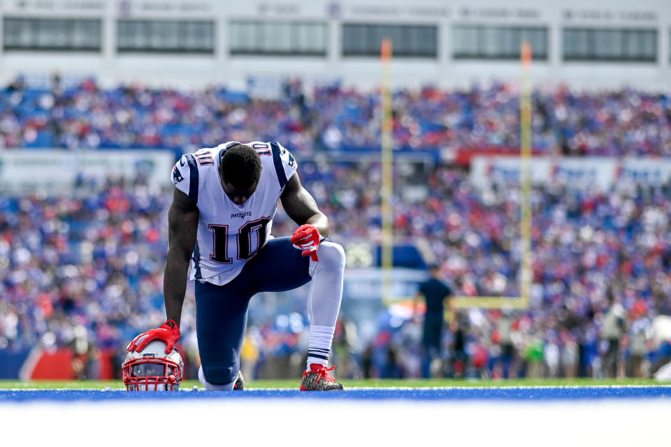 Josh Gordon dedicated his first Seahawks win to his late brother. (Douglas DeFelice-USA TODAY Sports)