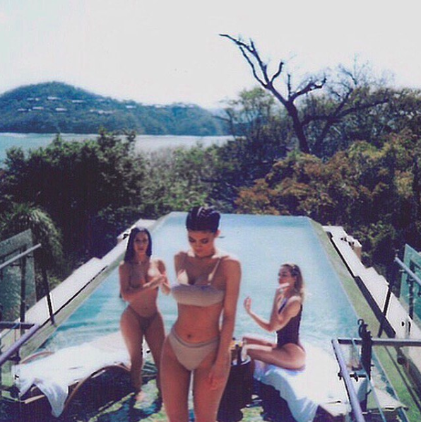 This image of Kim, Khloe and Kylie has got tongues wagging. Source: Instagram