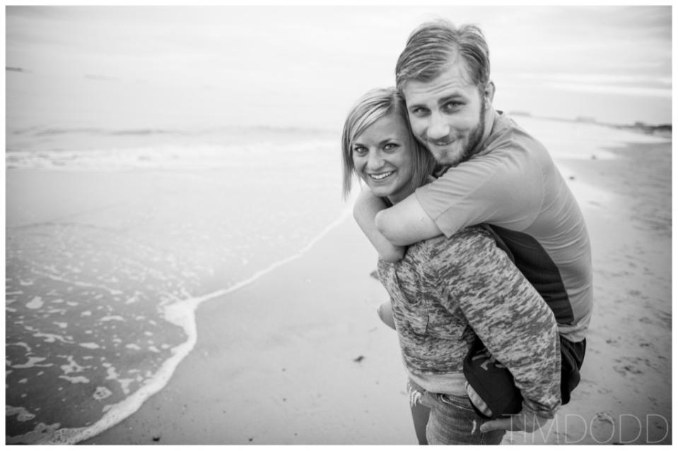 Taylor and Danielle on the beach