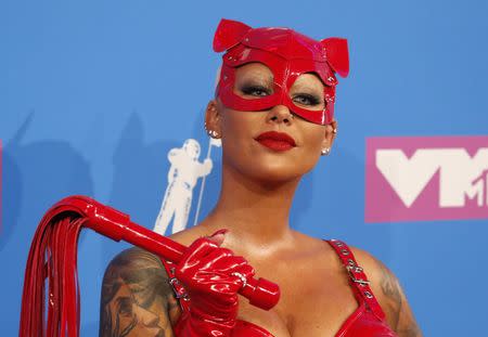 2018 MTV Video Music Awards - Arrivals - Radio City Music Hall, New York, U.S., August 20, 2018. - Amber Rose. REUTERS/Andrew Kelly
